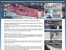 Tablet Screenshot of bezpecnost-uklid-decin.cz